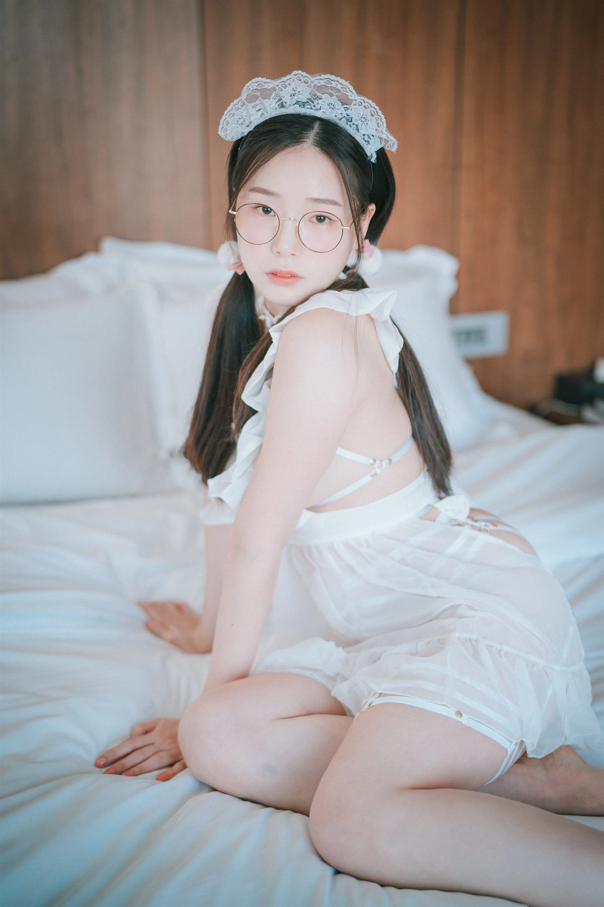221.[DJAWA] Pia - Sheer Chiffon Apron 2